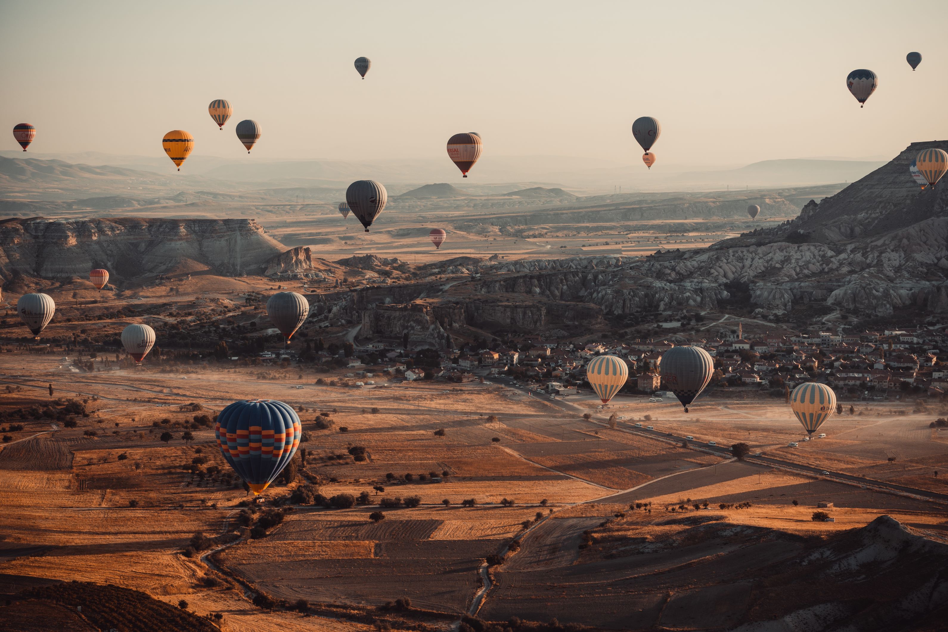 hot air balloons